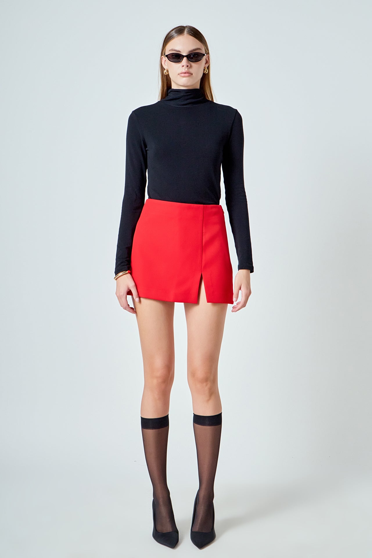 Slit Detail Skort