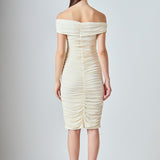 Ruched Bodycon Midi Dress