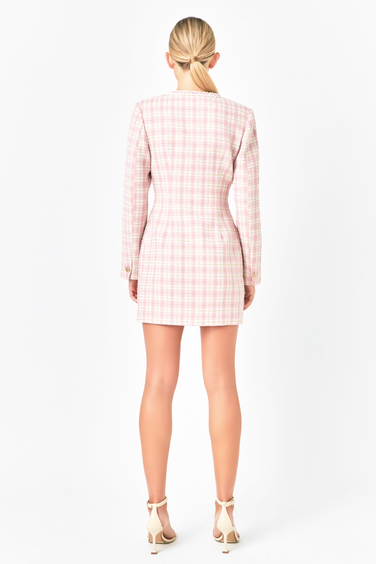 tweed long sleeve dress Endless Rose