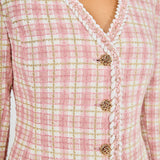 Premium Long Sleeve Tweed Mini Dress