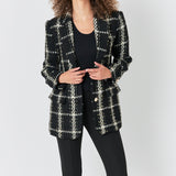 Premium Oversized Boucle Blazer