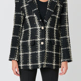 Premium Oversized Boucle Blazer