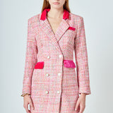Premium Tweed Blazer Dress