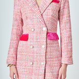 Premium Tweed Blazer Dress