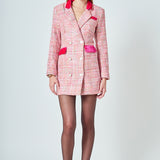 Premium Tweed Blazer Dress