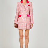 Premium Tweed Blazer Dress