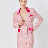 Premium Tweed Blazer Dress