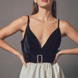 Fancy Mixed Media Mini Dress