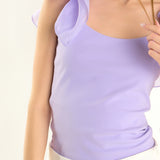 Organza Ruffle with Knit Top