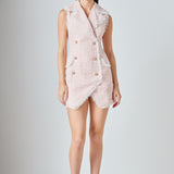 Premium Check Tweed Mini Dress