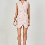 Premium Check Tweed Mini Dress