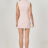 Premium Check Tweed Mini Dress