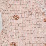 Premium Check Tweed Mini Dress