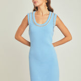 Chain Detail Knit Mini Dress