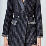Premium Embellishment Trim Edge Romper