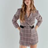 Houndstooth Contrast Romper