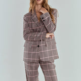 Houndstooth Oversize Blazer