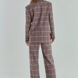 Houndstooth Oversize Blazer