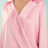 Wrapped Satin Blouse
