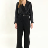 Wrapped Satin Blouse