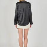 Wrapped Satin Blouse