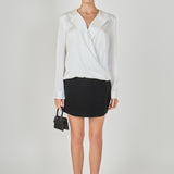 Wrapped Satin Blouse