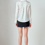 Wrapped Satin Blouse