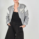 Patch Detail Bomber Jacket
