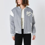 Patch Detail Bomber Jacket