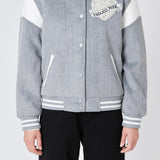 Patch Detail Bomber Jacket