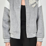 Patch Detail Bomber Jacket