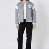 Patch Detail Bomber Jacket