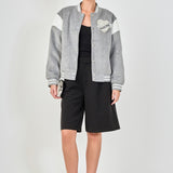 Patch Detail Bomber Jacket