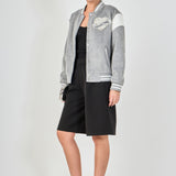 Patch Detail Bomber Jacket