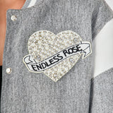 Patch Detail Bomber Jacket