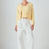 Pearl Trim Knit Cardigan