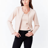 Pearl Trim Knit Cardigan