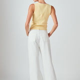 Pearl Trim Knit Tank Top