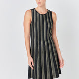 Lurex Knit Mini Dress