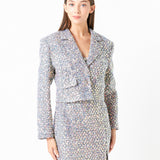 Sequins Tweed Blazer