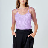 Embellishment Short Sleeve Top