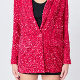 Sequins Velvet Blazer
