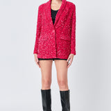 Sequins Velvet Blazer