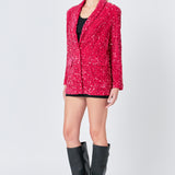 Sequins Velvet Blazer