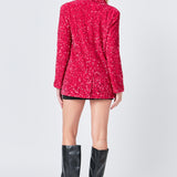 Sequins Velvet Blazer