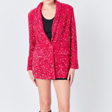 Sequins Velvet Blazer