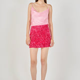 Sequins Velvet Skirt