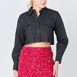 Sequins  Velvet Skirt