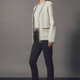 Pearl Trim Knit Cardigan