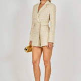 Premium Sequins Tweed Romper
